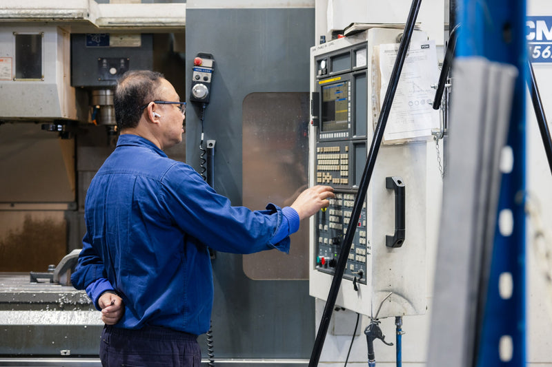 Man using machine